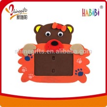cute bear's shape eva diy love photo frame