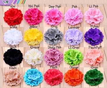 5inch,20colors Soft Petal Peony Silk Flower Gorgeous,peonies for kids headband two styles,YDKM03