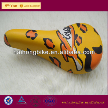 durouble yellow bicycle saddle