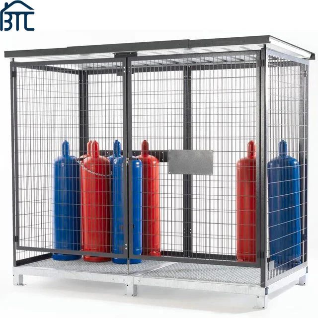 Metal Color Security Gas Cylinder Cages.