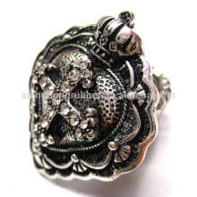 Crown Cross Heart Silver Stretch Rings