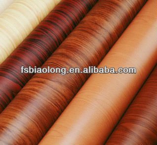 thin wooden texture pvc film for cabinet and doors