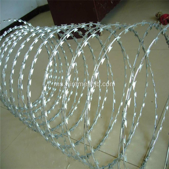 BTO-22 Hot-Dipped Galvanized Concertina Razor Wire