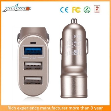 2015 Mini usb Car Charger usb Cigarette Lighter Adapter with Output 5.1A
