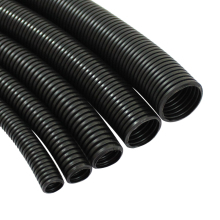 black plastic electrical conduit pipe