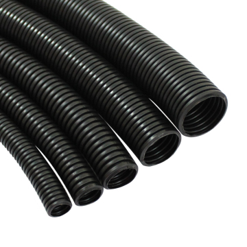 black plastic electrical conduit pipe