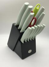 14pcs kitchen block knife set