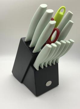 14pcs kitchen block knife set