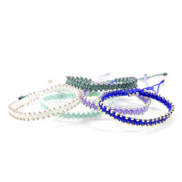 Custom Design Braided Bead Rope Bracelets For Girls