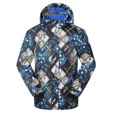 Winter Printing Ski Snow Parka Coat With Hood