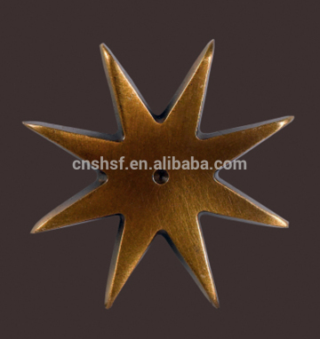 A06 Eight pointed star decorating brass hardware