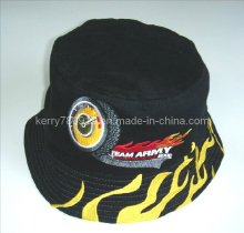 Flam Embroidery Cotton Bucket Hat