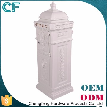 Die Casting Aluminiun White Indestructible Mail Box Letterbox Post