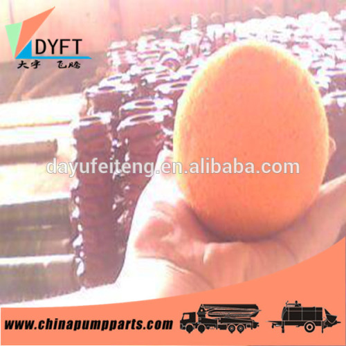 concrete medium soft rubber ball 80mm, concrete pump spare parts and accessaries