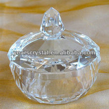 clear jewellery trinket box crystal design