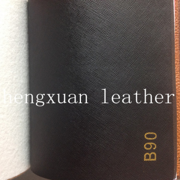 Abrasion Resistant Black PVC Belt Leather