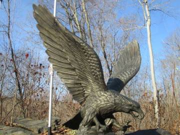 Garden decoration bronze animal craft metal eagle statue