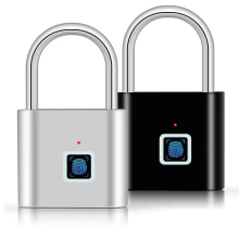 Portable Zinc Alloy Smart Fingerprint Padlock For Suitcase