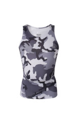Customized sublimated lycra rash compression tank top men