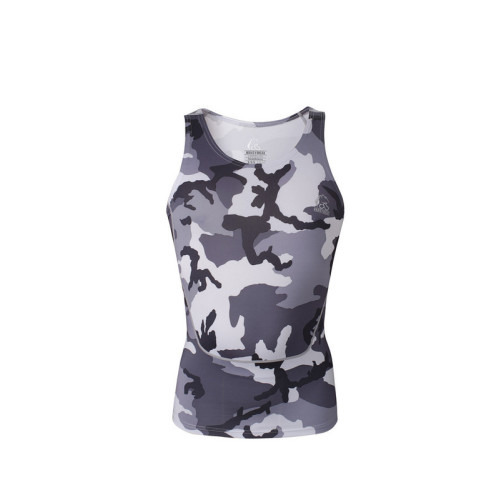Customized sublimated lycra rash compression tank top men
