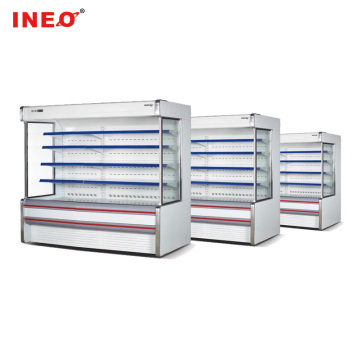 Vertical Supermarket Beverage Display Showcase