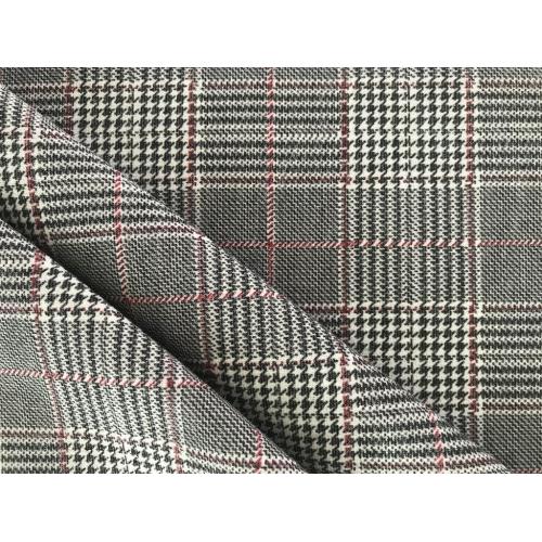 Plaid Pattern Jacquard Stoff