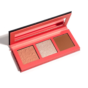 Custom brand high quality 3 colors 6 colors contour palette bronzer highlight makeup Palette