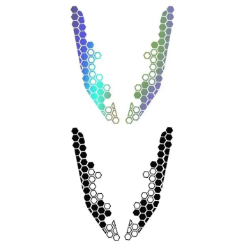 Multicolor Reflective Honeycomb Decals for Motorcycle Bumpers