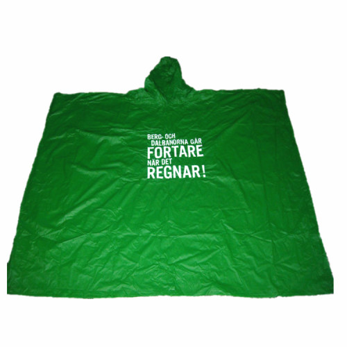 Partihandel Billig PVC regnkappa poncho regnrock