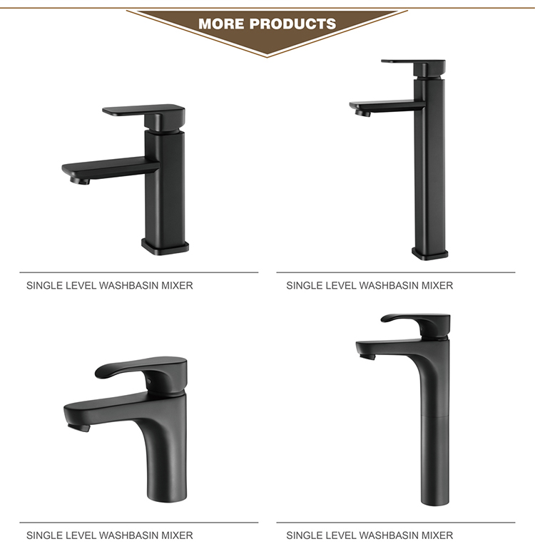 Brass Black Basin Faucet