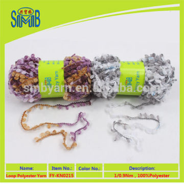 space dye pure polyester loop yarn in good quality from yarn suppliers