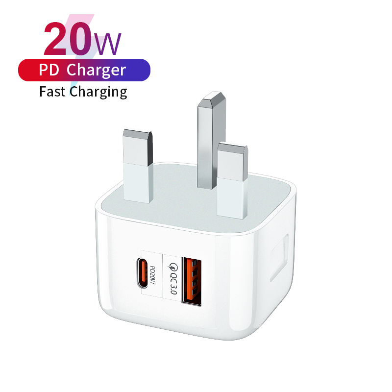 الهاتف المحمول USB Fast Charger 20W QC3.0 Type-C