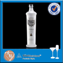 Best selling decorated premium frosted glass bottle vodka 500ml