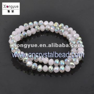 Wholesale Rondelle Crystal glass frosted color Beads