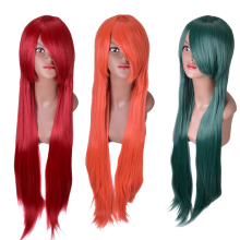 35inch extra long synthetic wig with different colors
