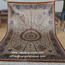 6'x9' Gorgeous Handwoven Silk Iranian Tabriz Rug