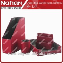 NAHAM mini office desk leather stationery gift set