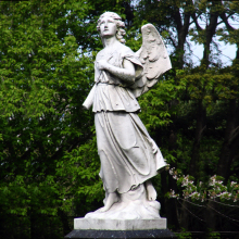Dunedin southern marble angel with broken wings statue cemetery monuments