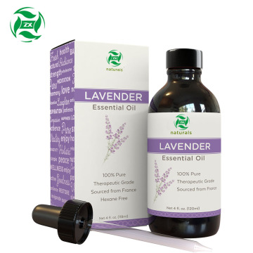 Aceite esencial de lavanda aromaterapia de alta calidad.