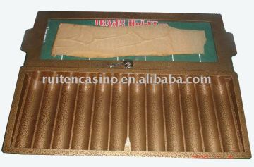 12row aluminium chip tray,poker chip tray, gambling tray.poker table accessories