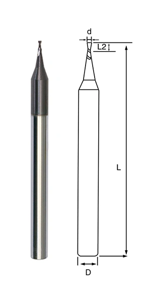 Tungsten Carbide Micro End Mill In Milling Cutter For CNC Machine