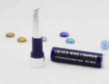 Light Round Blue Lipstick Container