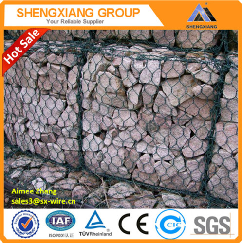 gabion wire mesh/gabion stone cage/retaining wall protection