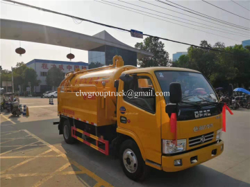 sewage cleaning truck 4x2 sewage suction vehicle