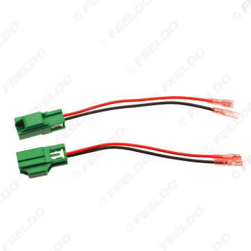 2pcs Car 2Pin Stereo Speaker Wire Harness Adaptors for Ford Fiesta Speaker Replacement