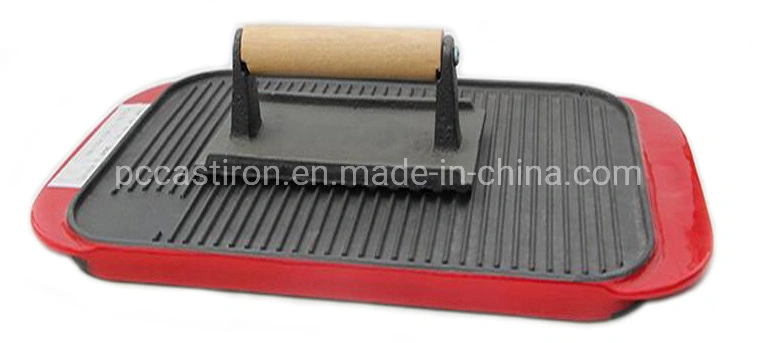 Cusomized Preseasoned Cast Iron Grill Press China Manufacturer