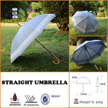 football promotion parasol straight umbrella with recycled fabric
