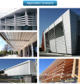 Zonron AS2047 - Modern Sunshade Facade Louvers: Outdoor Motor-Controllable, Adjustable Aluminum Louvers - Price and Details