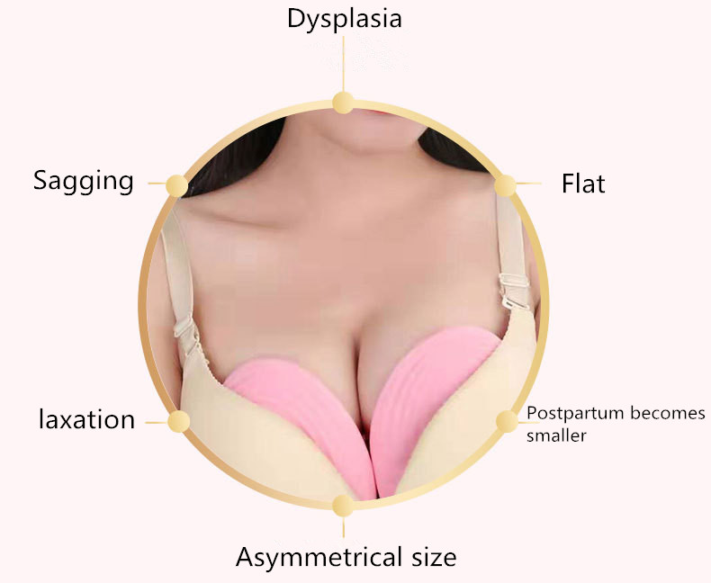 Máy mát xa ngực chuyên nghiệp an toàn cho phụ nữ Sử dụng hàng ngày Nâng cao hình dạng ngực