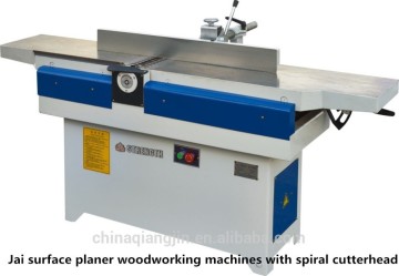 Jai surface planer woodworking machines with spiral cutterhead